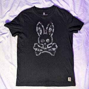 Psycho Bunny Howgate Camo Graphic Tee black size X-SMALL unisex